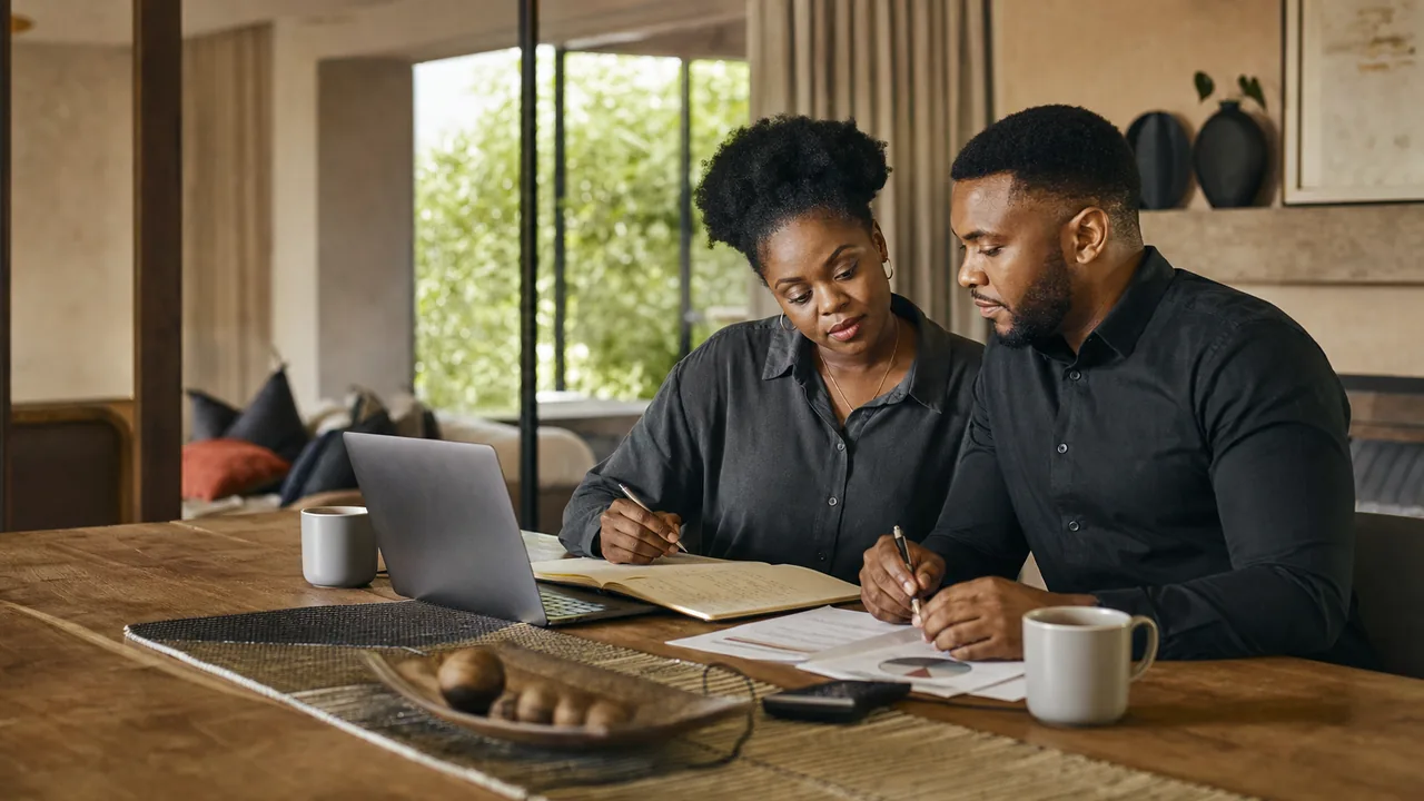 A calm table prepared for a practical money conversation
